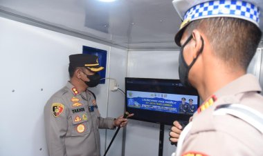 Kapolres Lamongan Launching Pos Mobile Sat Lantas