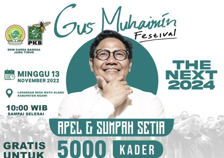 Panaskan Mesin Politik 2024, 5000 Anggota Garda Bangsa Jatim Bakal Hadiri Apel dan Sumpah Setia di Ngawi