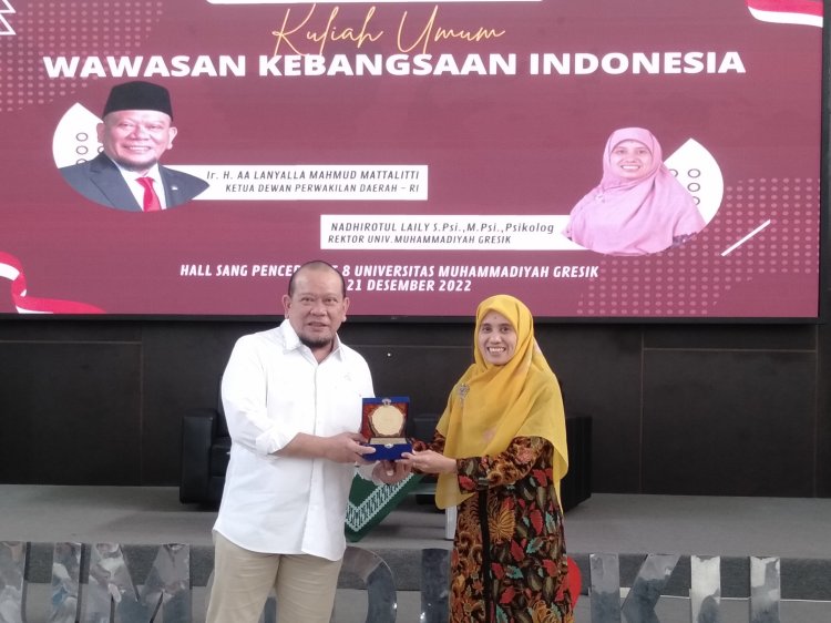 Jelang Pemilu 2024, LaNyalla Minta Kaum Intelektual Muda Gresik Ikut Terlibat Memajukan Bangsa